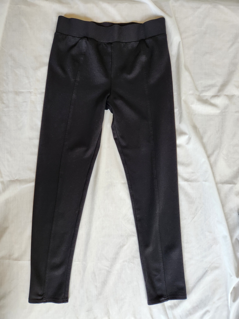 INC International Concepts Black Ponte Leggings with Center Seam